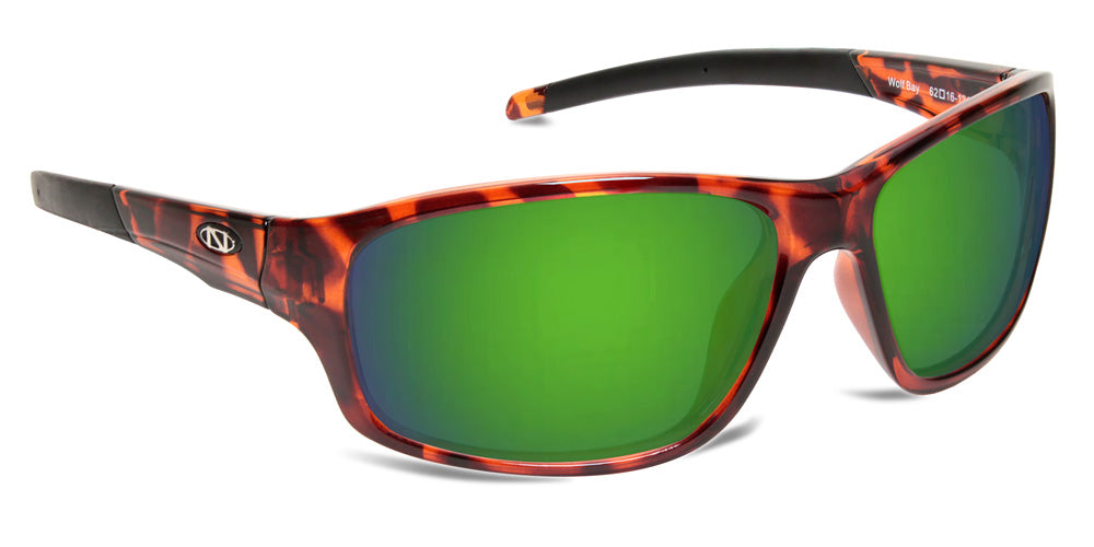 Zoar | ONOS Polarized Bifocal Reader Fishing Sunglasses Glossy Black / Polarized Amber with Green Mirror (+$40)