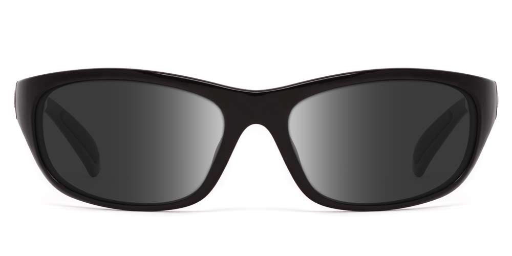 Best Polarized Prescription Sunglasses | 100% UVA + UVB | Carabelle RX Glossy Black / Polarized Gray