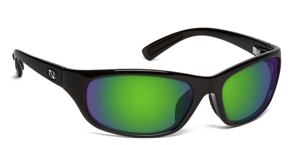 Carabelle | ONOS Polarized Bifocal Reader Fishing Sunglasses | 100% UVA + UVB Polarized Amber with Green Mirror / +2.25 / Glossy Black