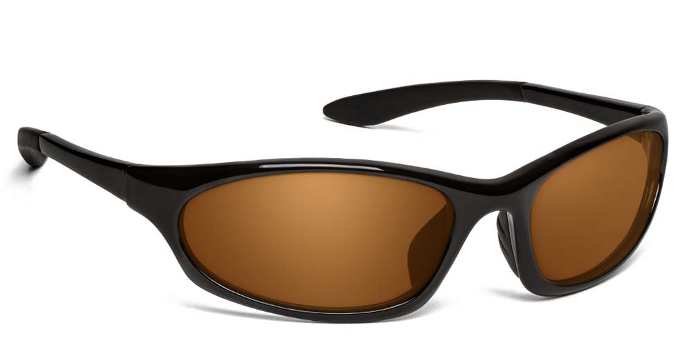 ONOS Grand Lagoon Amber Polarized Black Frame Sunglasses