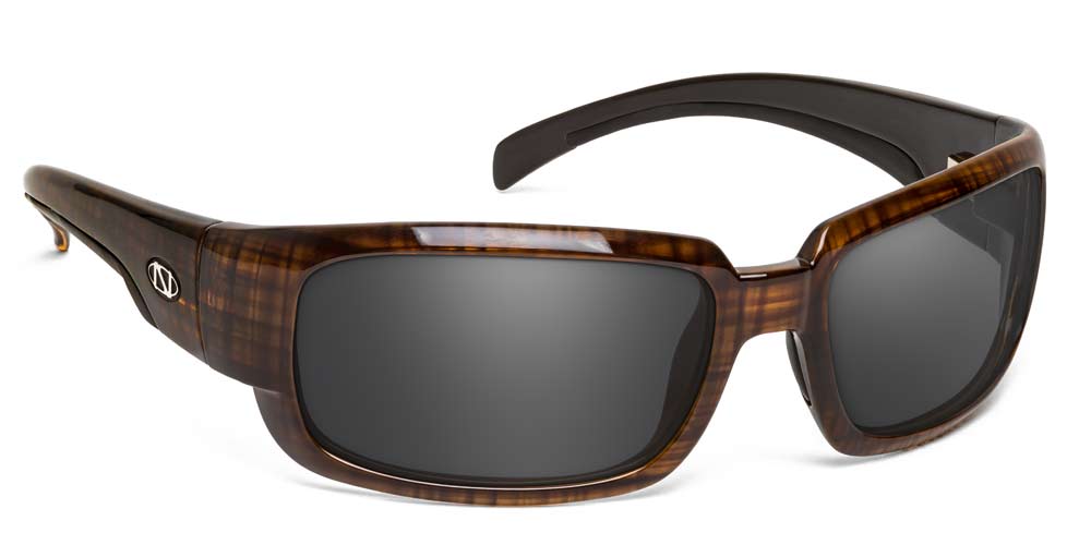Prescription Polarized Sunglasses for Men | Bifocal Reader | Loon - RX Brown Plaid / Polarized Gray with Silver Mirror (+$40)