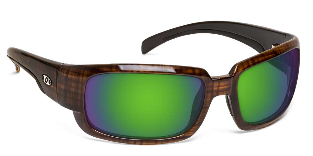Prescription Polarized Sunglasses for Men | Bifocal Reader | Loon - RX Brown Plaid / Polarized Amber with Green Mirror (+$40)