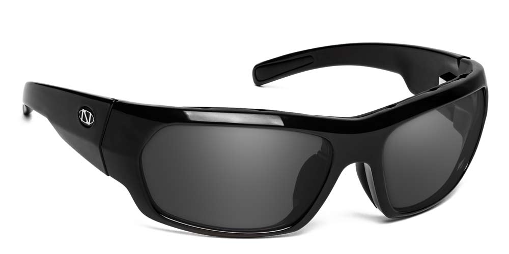 Prescription Polarized Sunglasses for Men | Polarized Prescription | Nolin II Glossy Black / Polarized Gray