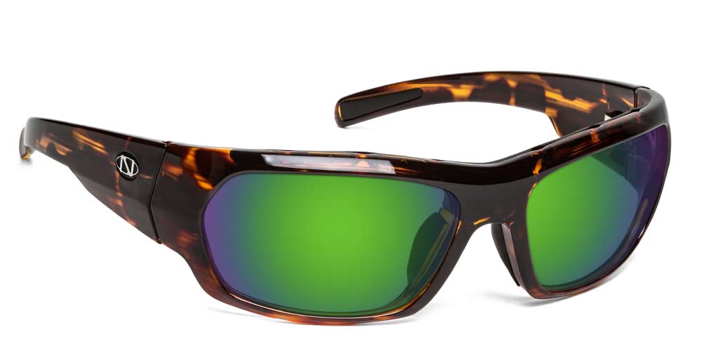Nolin | ONOS Polarized Bifocal Reader Fishing Sunglasses | 100% UVA + UVB Polarized Amber with Green Mirror / +2.50 / Tortoise