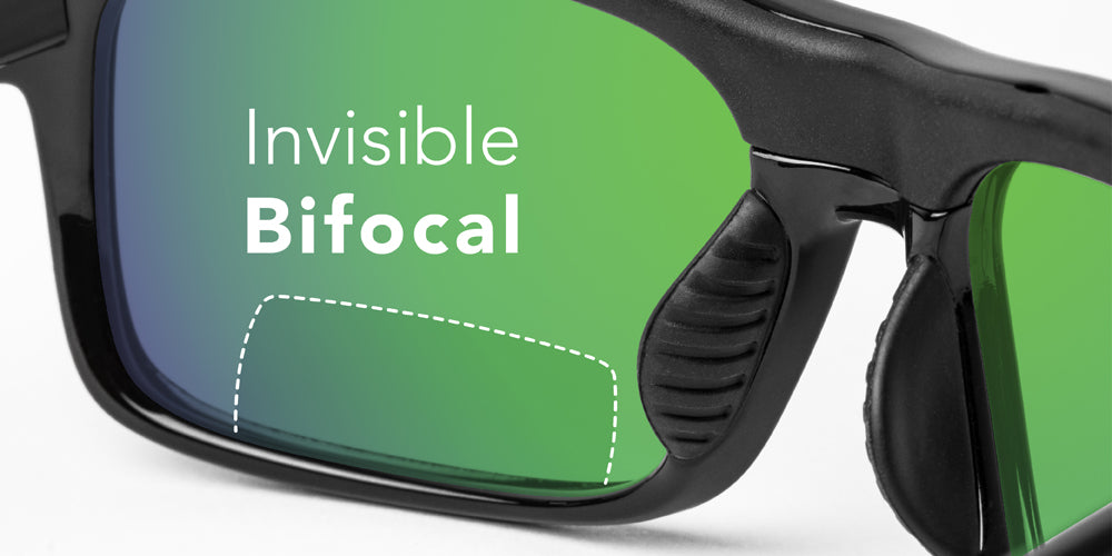 Zoar | ONOS Polarized Bifocal Reader Fishing Sunglasses Glossy Black / Polarized Amber with Green Mirror (+$40)