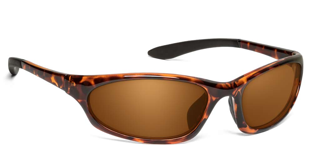 Nolin II | ONOS Polarized Bifocal Reader Fishing Sunglasses | 100% UVA + UVB Polarized Amber with Green Mirror / +1.50 / Glossy Black