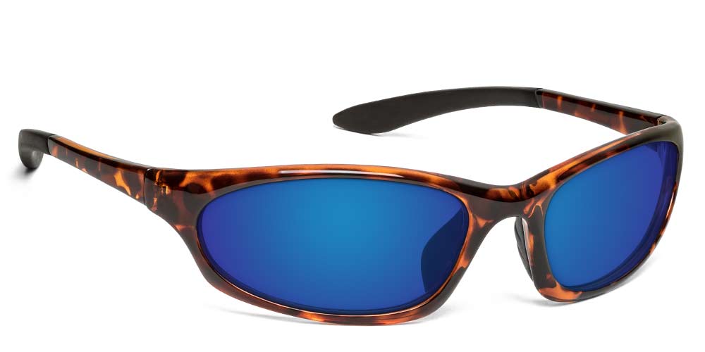 Ocracoke | ONOS Polarized Bifocal Reader Fishing Sunglasses | 100% UVA + UVB Polarized Amber with Blue Mirror / +2.50 / Tortoise