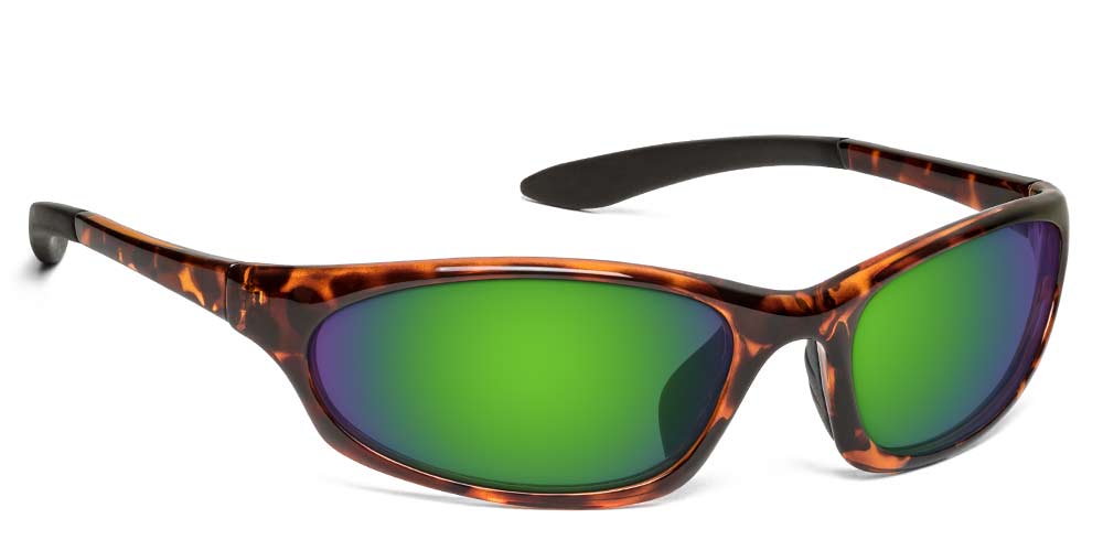 ONOS Ocracoke Green Mirror Polarized Tortoise Frame Sunglasses