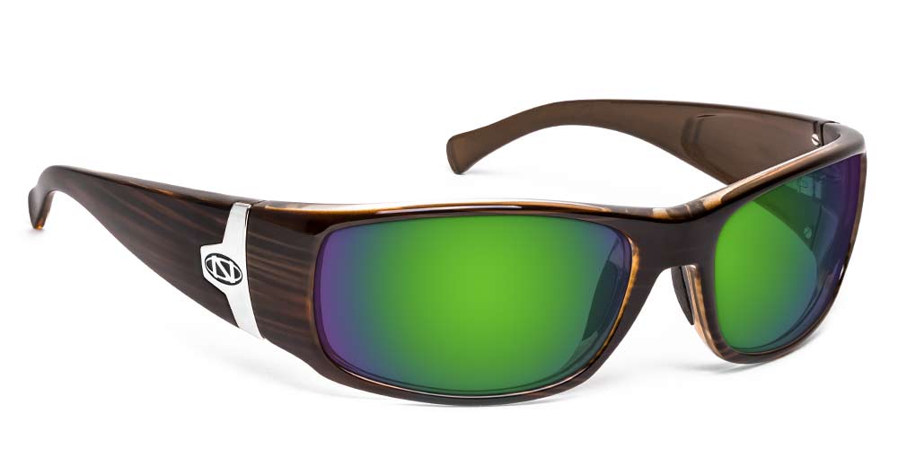 Ripia | ONOS Polarized Bifocal Reader Fishing Sunglasses | 100% UVA + UVB Polarized Amber with Green Mirror / +1.75 / Driftwood