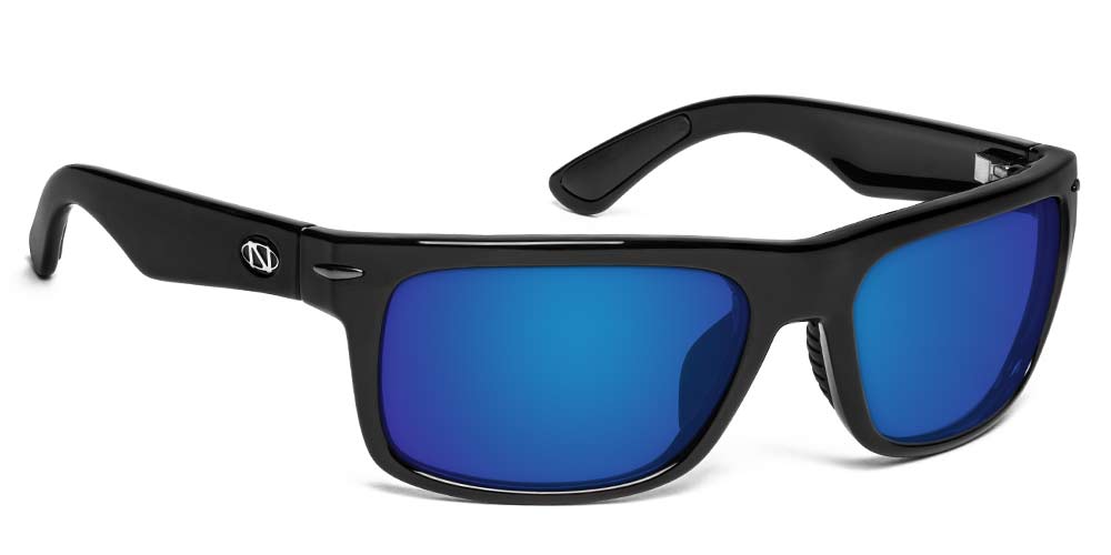 Zoar | ONOS Polarized Bifocal Reader Fishing Sunglasses Glossy Black / Polarized Gray with Blue Mirror (+$40)