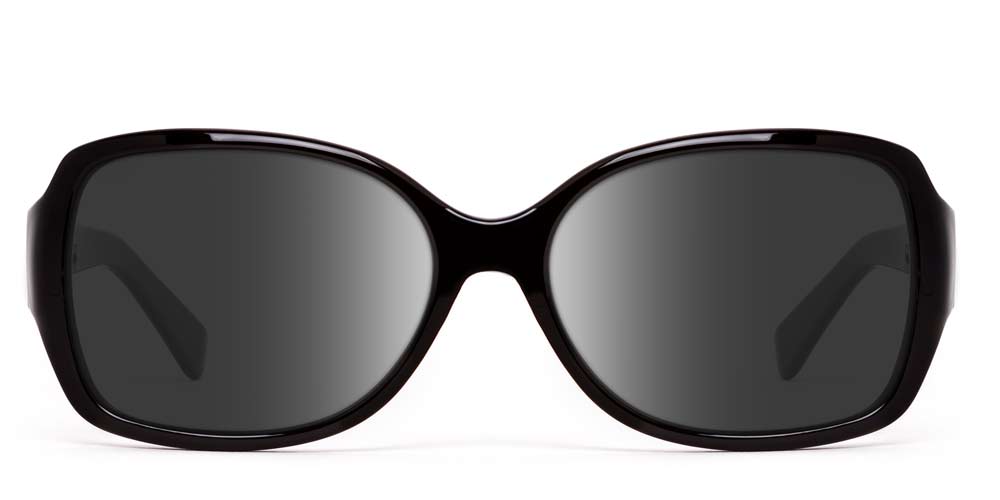 Sierra | Polarized Bifocal Reader Sunglasses | ONOS Sunglasses Polarized Amber with Blue Mirror / +2.50 / Glossy Black